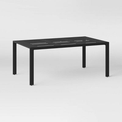 Henning 6 Person Rectangle Patio Dining Table - Black - Project 62&#8482; | Target