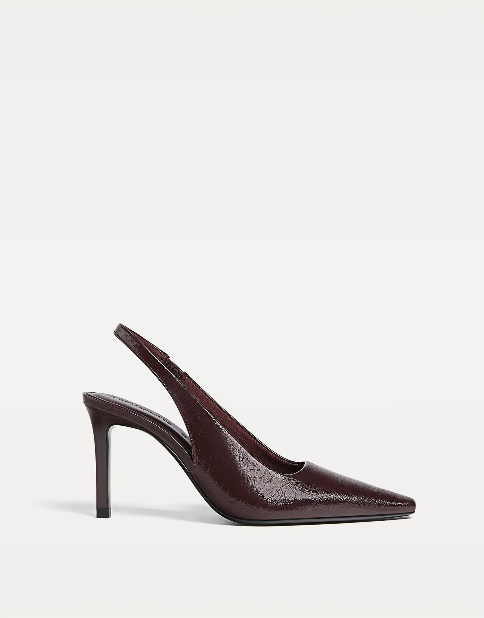 Stradivarius Basic high-heel shoes in burgundy | ASOS (Global)