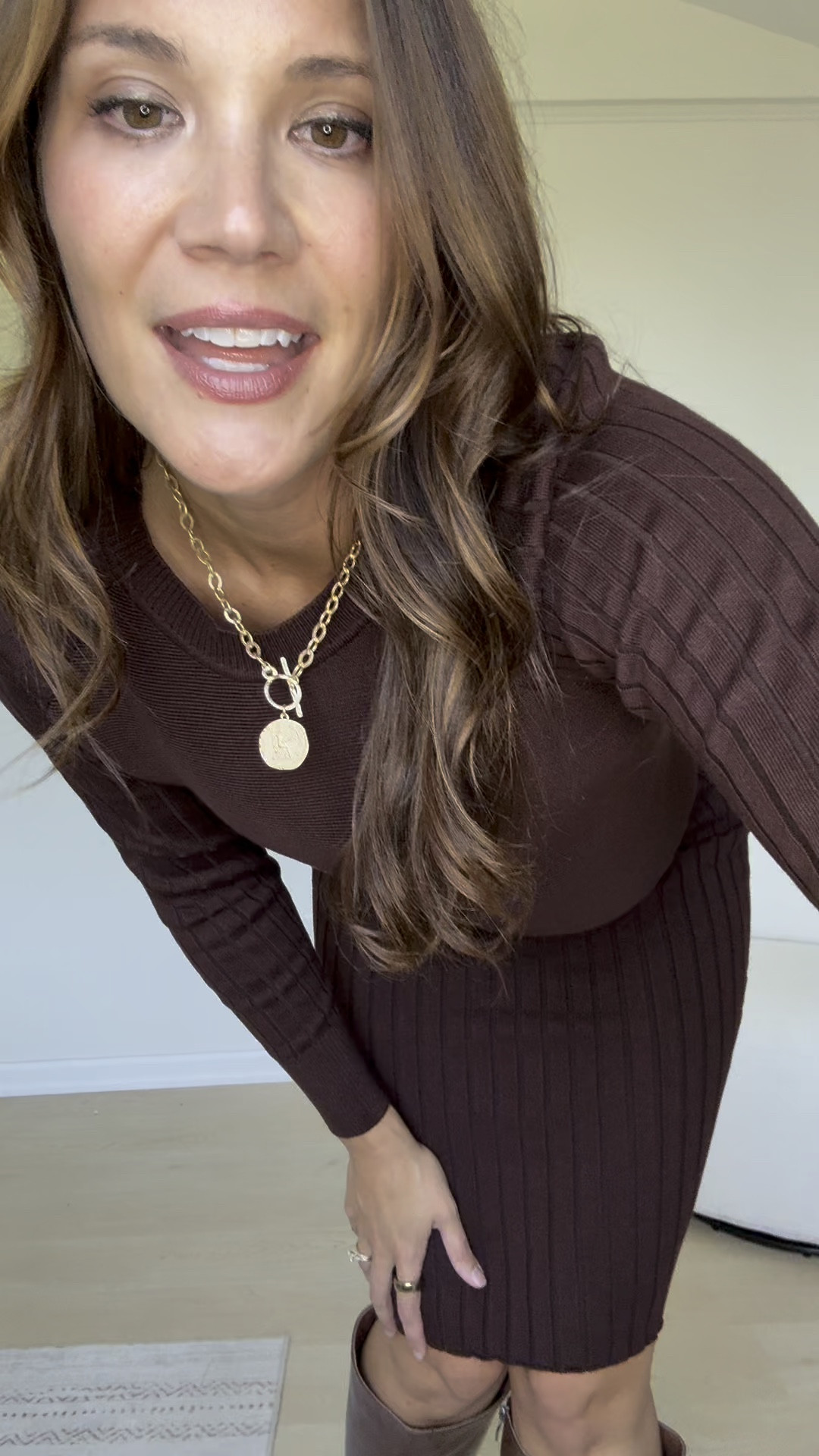 This sweater dress is the perfect fall date night look! I paired it with my favorite knee high boots for a chic look. 

Sweater dress, sweater, Amazon finds, Amazon coin necklace, knee high boots, Amazon fashion, tall girl approved, Amazon fall outfits, Stang and Co

#LTKFindsUnder50 #LTKTall #LTKSeasonal