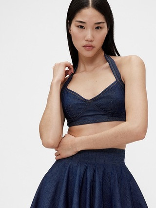 GapStudio Denim Bralette | Gap (US)