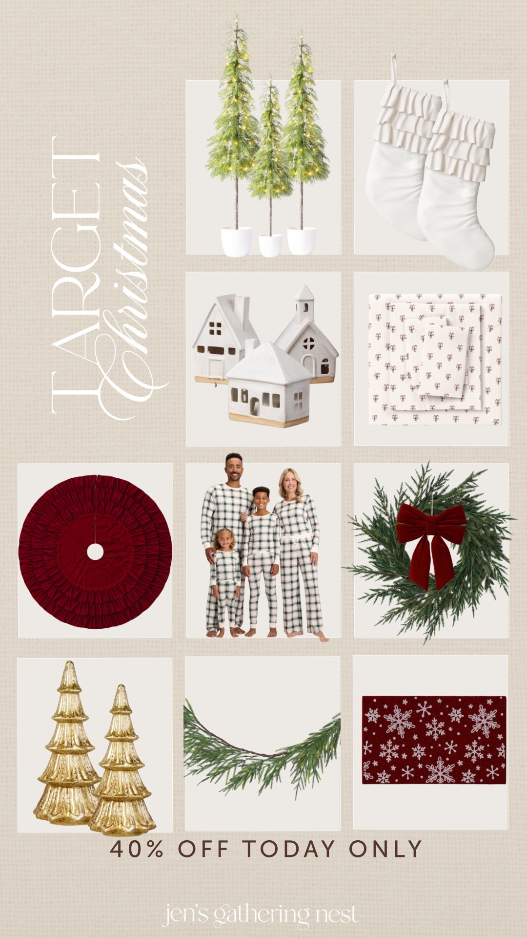 SELECT TARGET HOLIDAY IS 40% OFF TODAY ONLY 🎄✨ the cutest holiday finds!

#christmas #christmaspjs #christmasdecor #target #targetsale 

#LTKHome #LTKHoliday #LTKSaleAlert