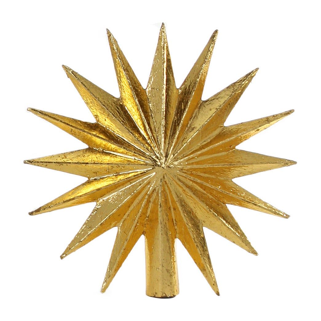 16 Point Star Tree Topper, Gold | Maisonette