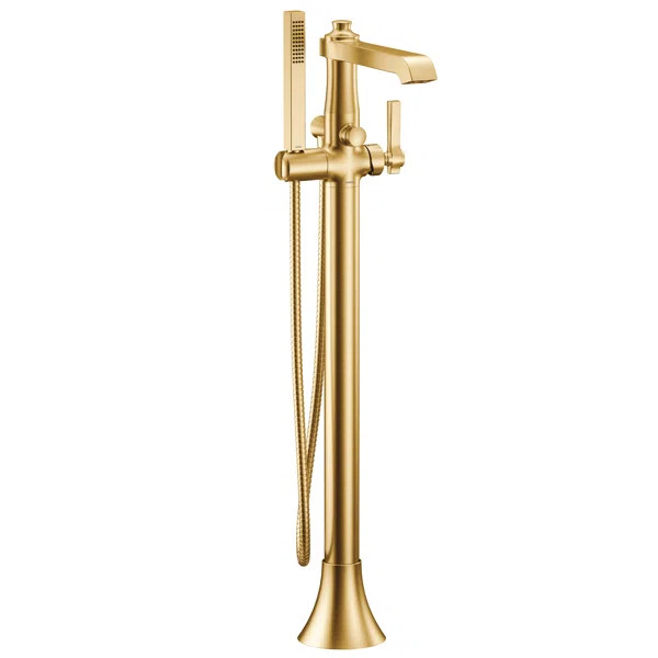 S931BG Flara Single Handle Floor Mount Freestanding Tub Filler with Handshower | Wayfair Professional