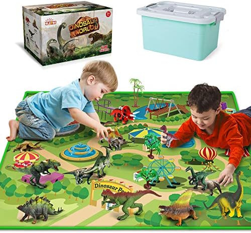 Dinosaur Toys with Dinosaur Figures, Activity Play Mat & Trees for Creating a Dino World Includin... | Amazon (US)