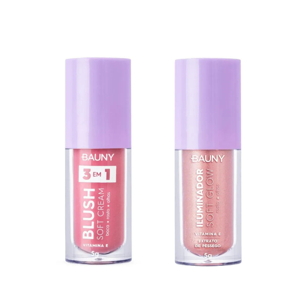 Kit Bauny Iluminador Liquido Sunlight + Blush Líquido Dreamy | DrogaRaia (BR)