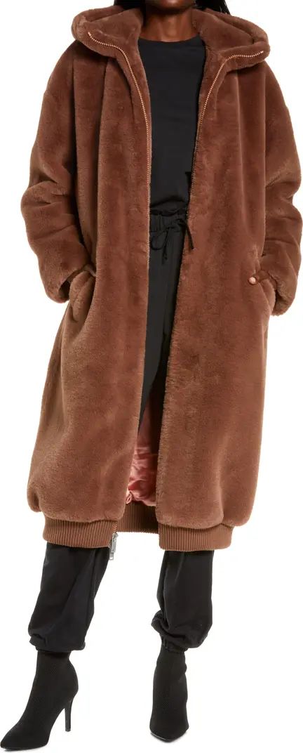 Koko Hooded Oversize Faux Fur Coat | Nordstrom