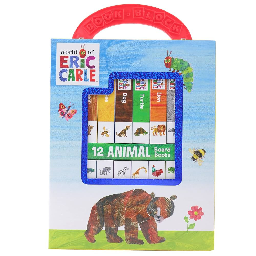 World of Eric Carle, My First Library Animal Board Book Block 12-Book Set - PI Kids | Amazon (US)