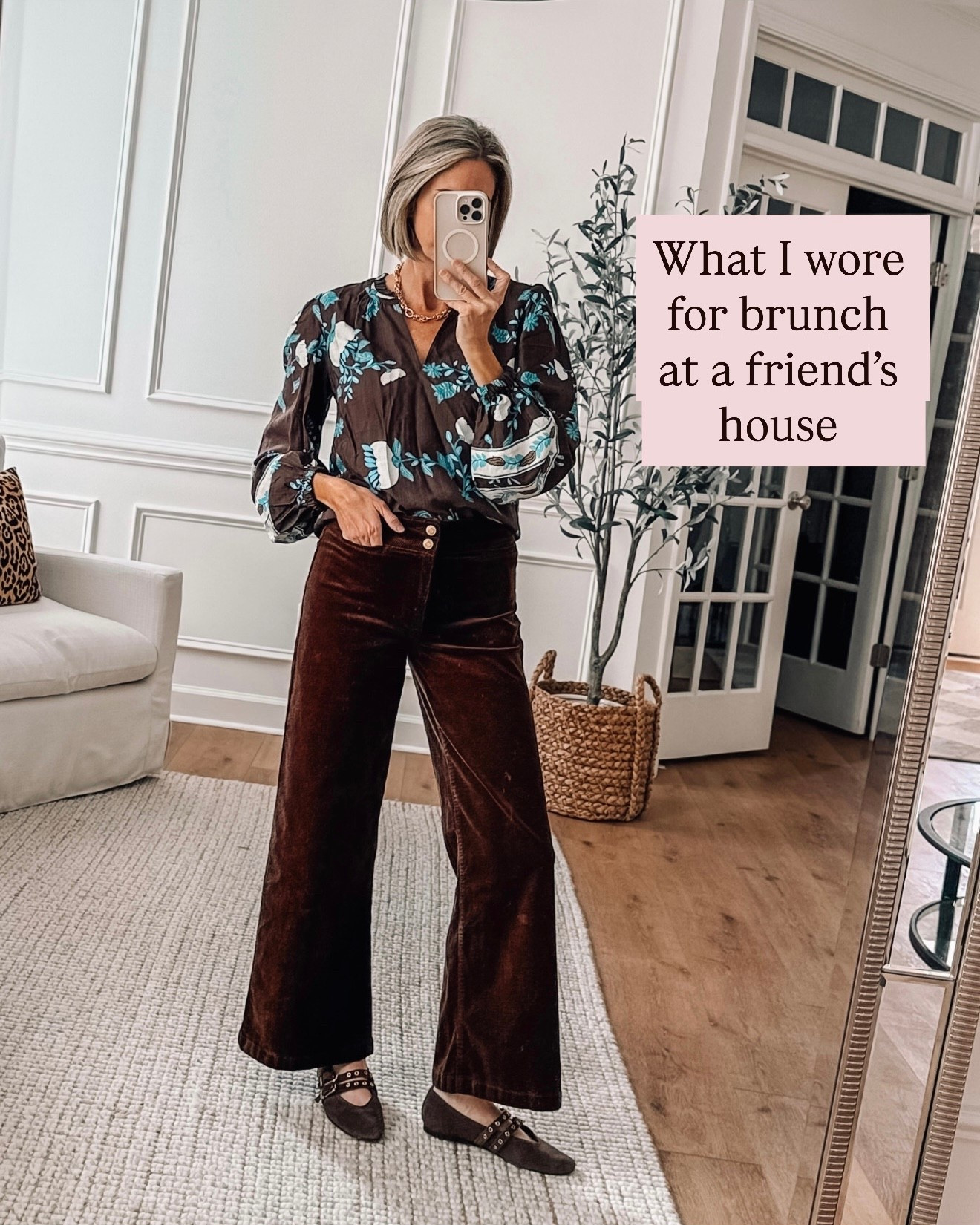 In my chocolate brown era! 🤎 Thanksgiving outfit idea. Wearing an xs in top and 4 in the corduroys. 

Brunch outfit idea




#LTKSeasonal #LTKFindsUnder50 #LTKSaleAlert