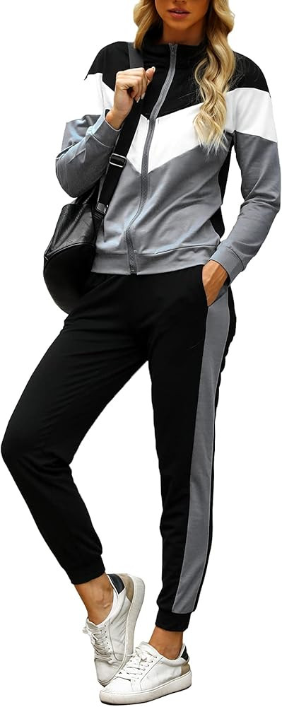 Marvmys Women's Tracksuit Set Sweatsuit Outfits Jogger Set | Amazon (US)