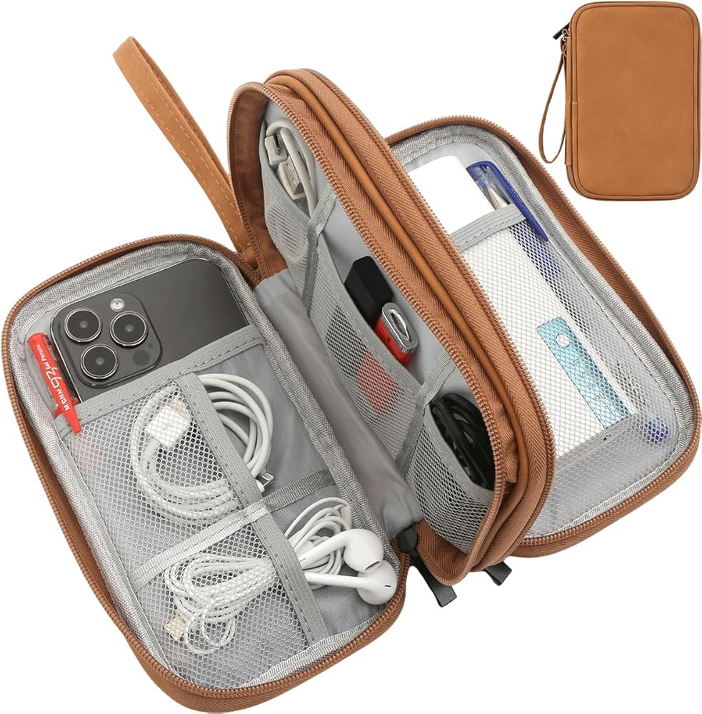Travel Cable Organizer Pouch Electronic Accessories Carry Case Water Resistant Accessories Organi... | Amazon (US)
