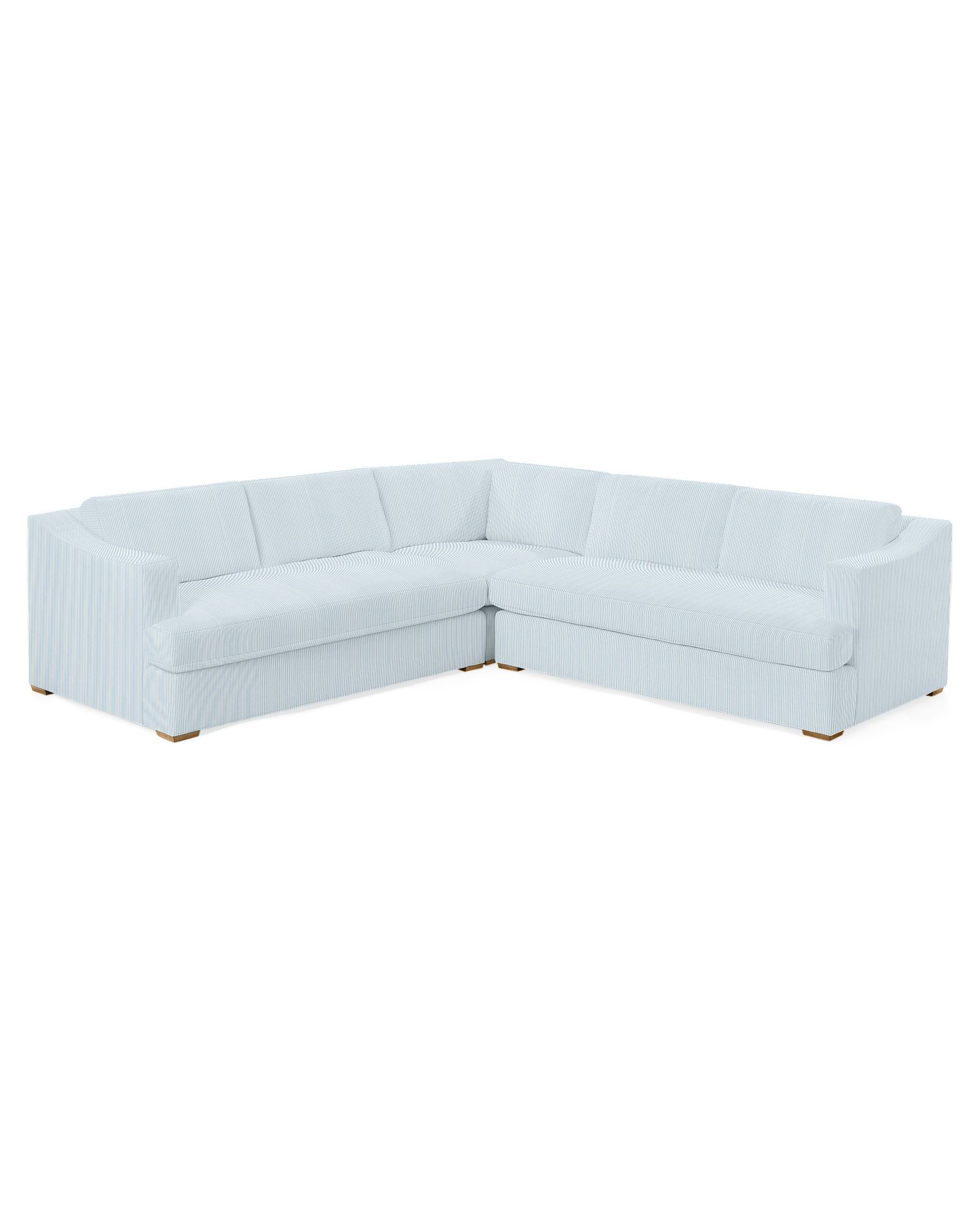 Norfolk Slope Arm Corner Sectional | Serena and Lily