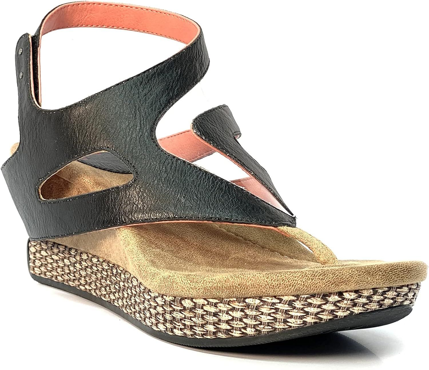 Modzori Zoey Women's Mid Wedge Reversible Sandal | Amazon (US)