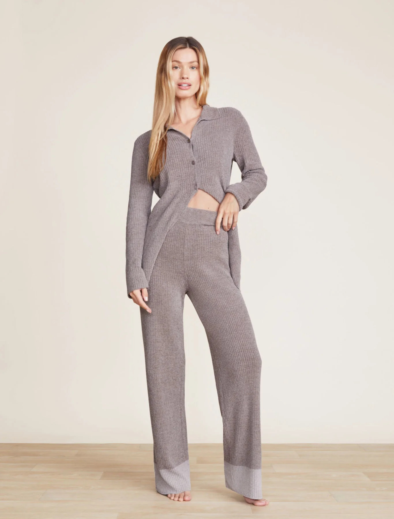 CozyChic Ultra Lite® Heather Stripe Rib Pant | Barefoot Dreams