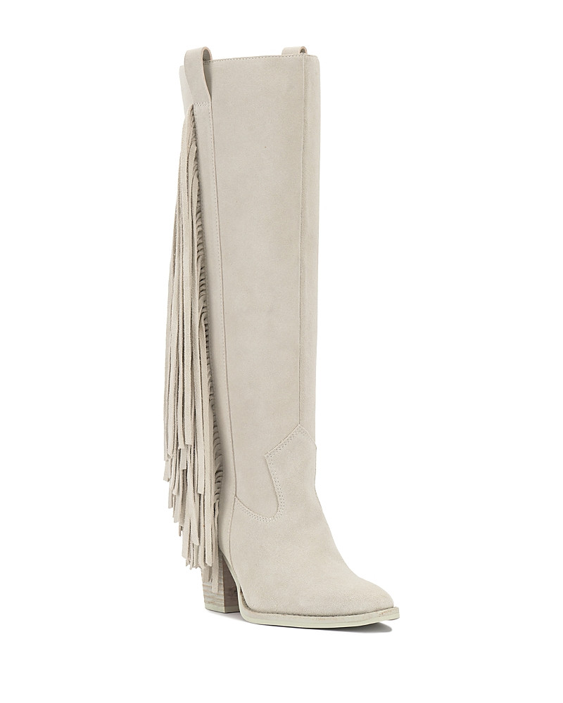 Vince Camuto Women's Pelia Fringe Wide Calf Boots | Bloomingdale's (US)