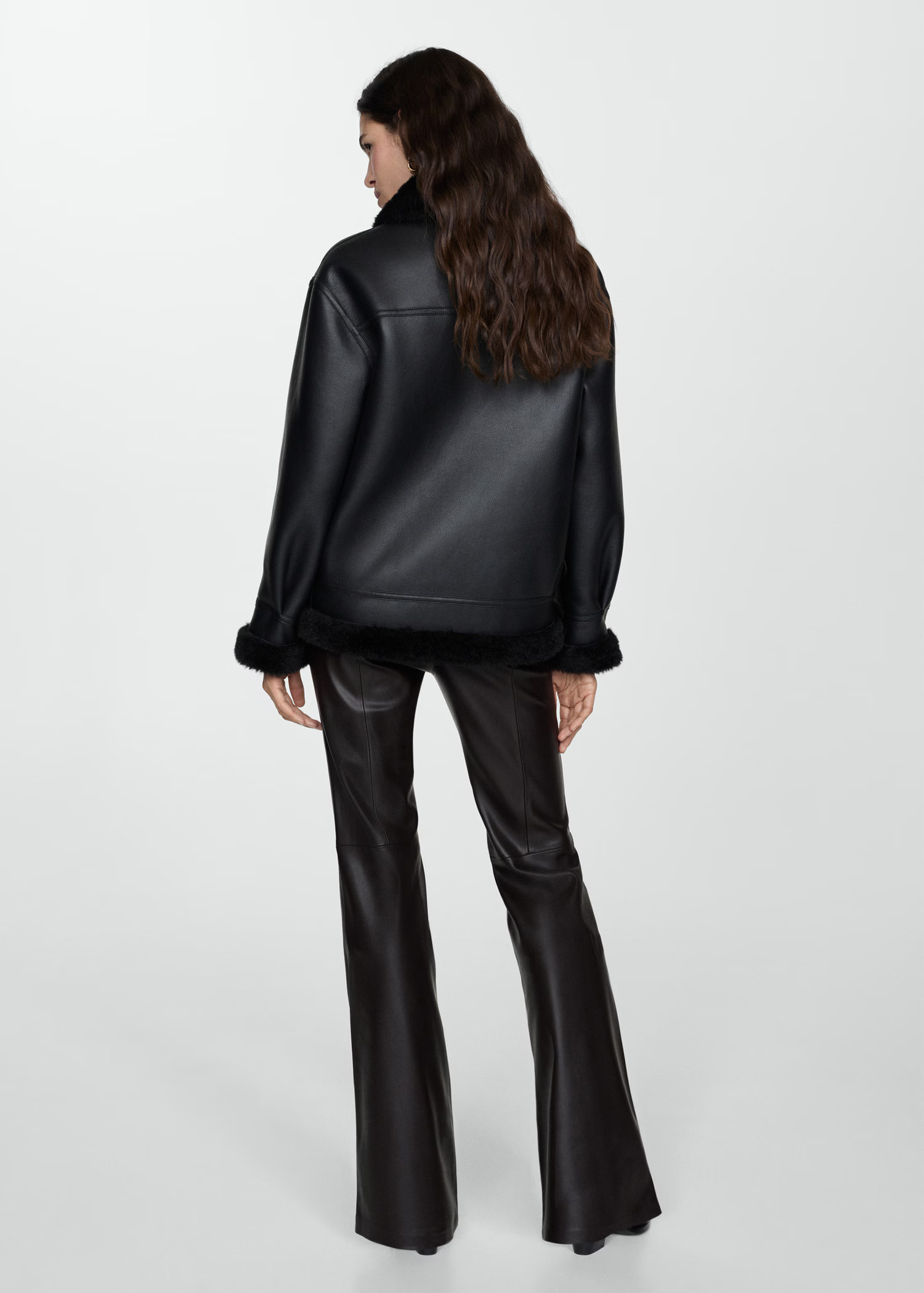 Faux shearling-lined jacket | Mango (US/MX/AU)