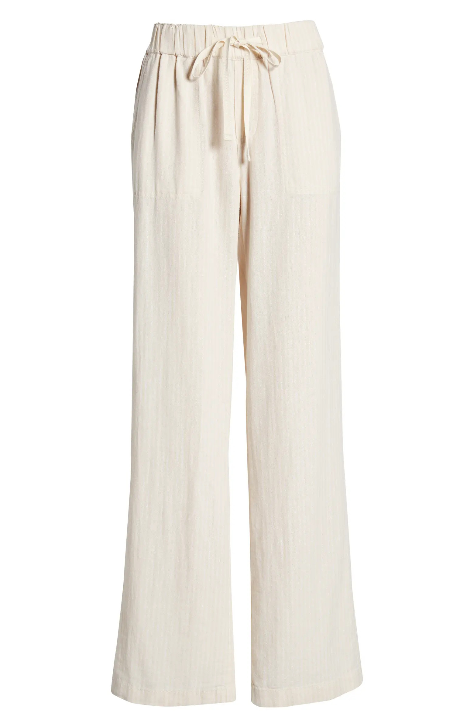 Stripe Linen Blend Pants | Nordstrom