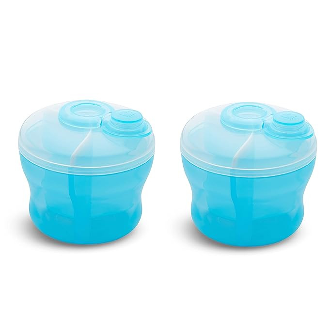 Munchkin® Formula Dispenser, BPA Free, 3 9oz Sections, Blue, 2 Pack | Amazon (US)