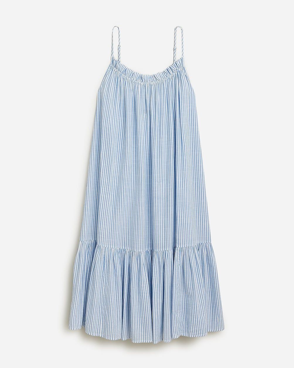 Tie-shoulder beach dress in striped airy gauze | J.Crew US