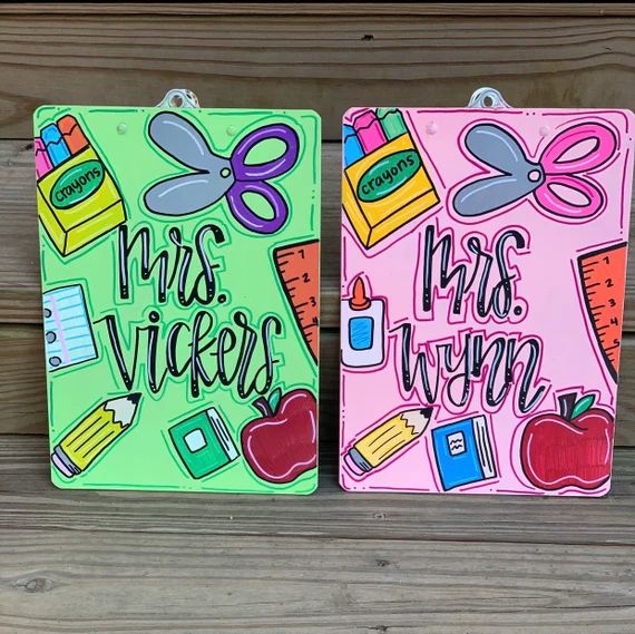 Hand Painted Clipboards - Etsy | Etsy (US)