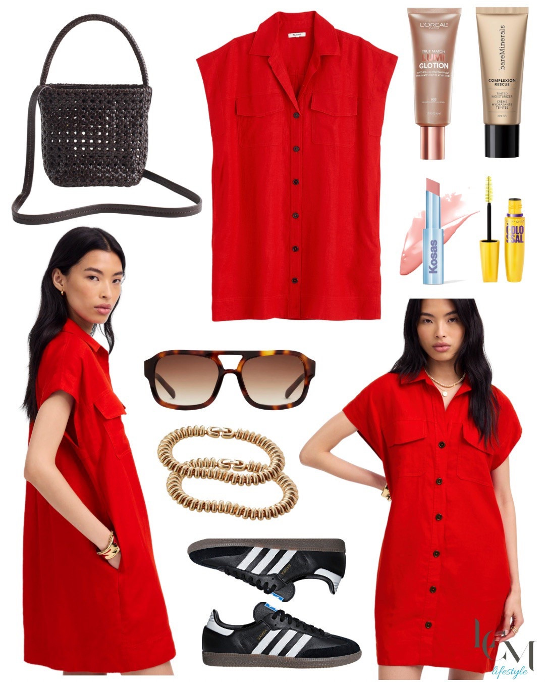 Festival outfit, country concert outfit, brunch outfit, date night outfit, summer makeup, bronzing drops, tinted spf, sunglasses, crossbody bag, gold bracelets, linen dress, sheer lipstick, Laura carson miller, outfit ideas, sneakers, summer dresses 

#LTKBeauty #LTKItBag #LTKxMadewell