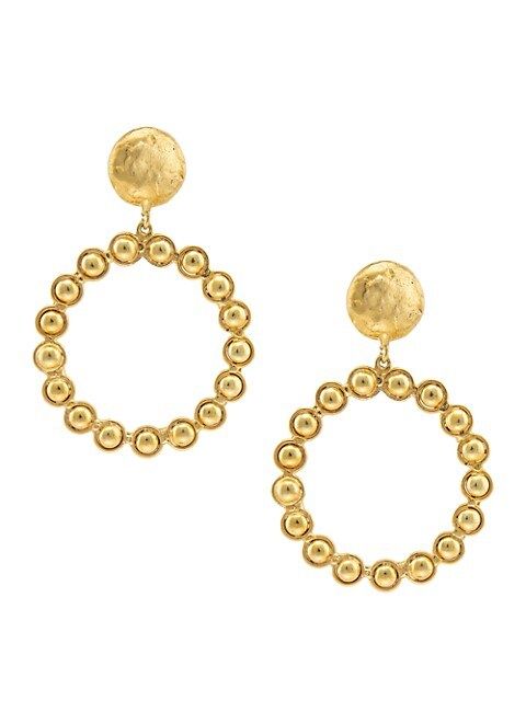 Sylvia Toledano Happy Bo 22K-Gold-Plated Earrings | Saks Fifth Avenue