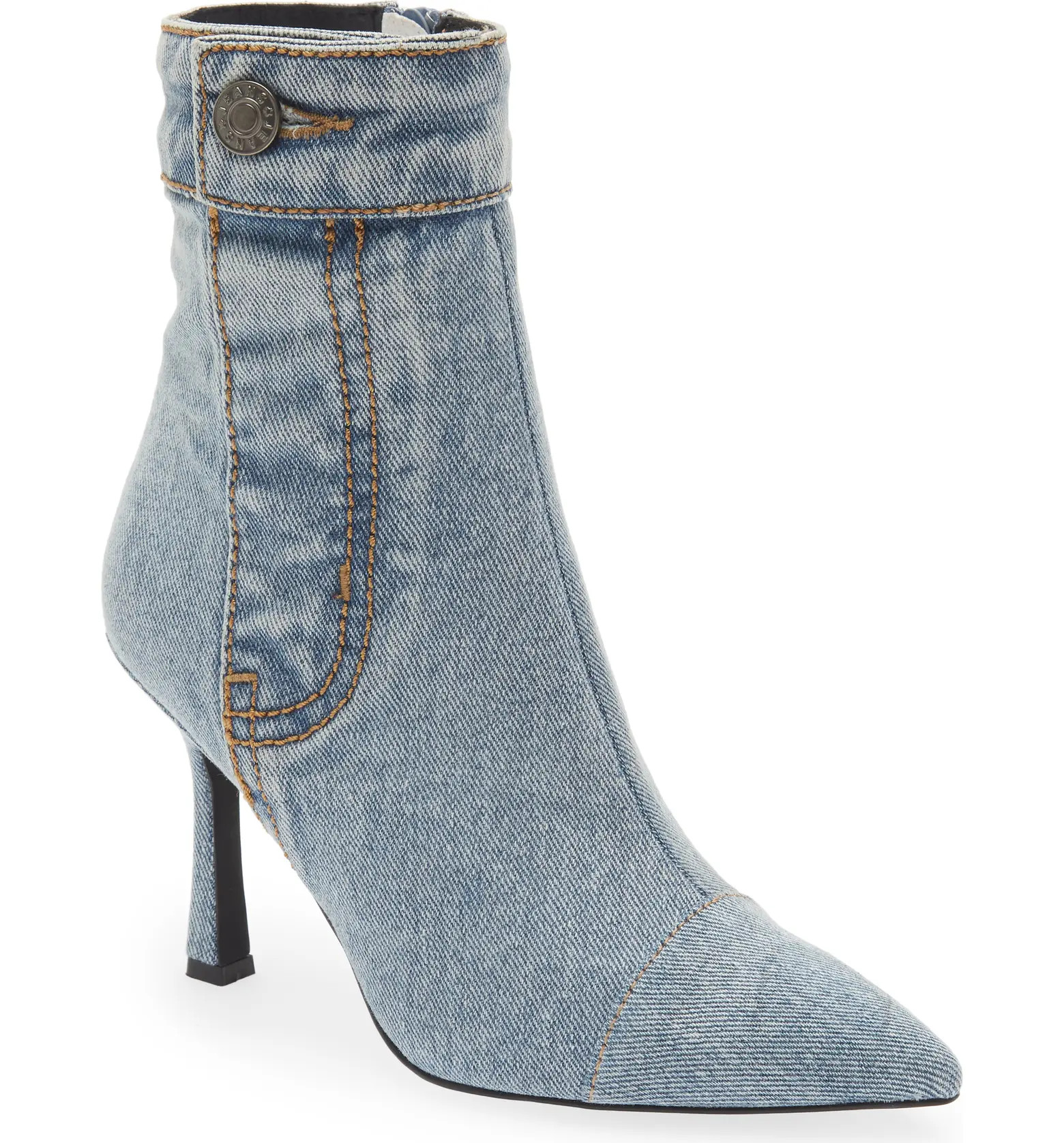 Finitely Denim Pointed Toe Bootie | Nordstrom