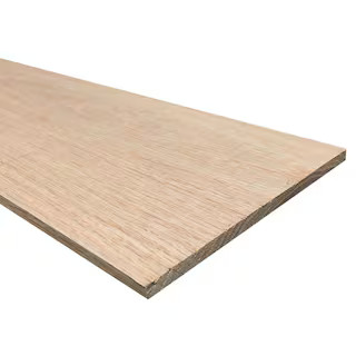 1/4 in. x 6 in. x 4 ft. Hobby Board Kiln Dried S4S Oak Board (20-Piece) | The Home Depot