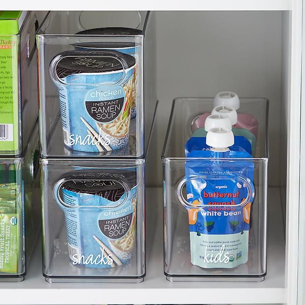 THE HOME EDIT Narrow Pantry Bin Clear | The Container Store