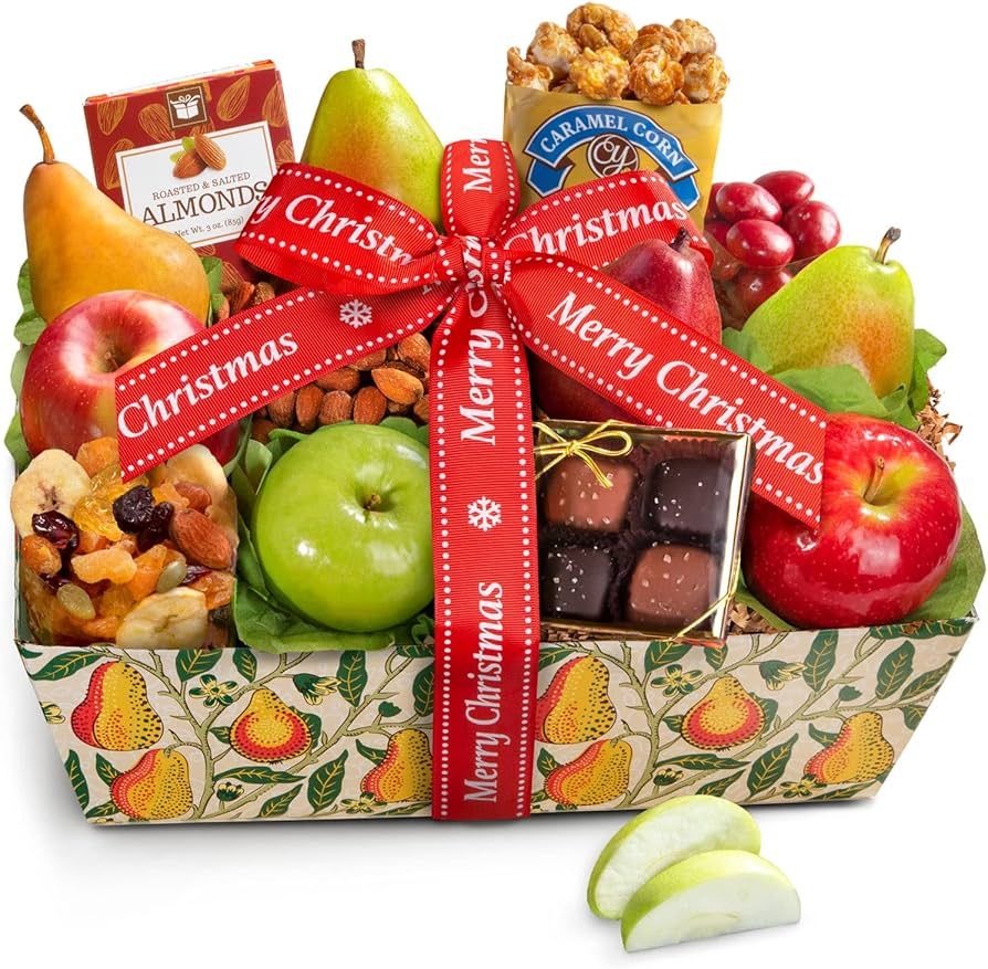 Christmas Orchard Delight Fruit and Gourmet Basket Gift | Amazon (US)