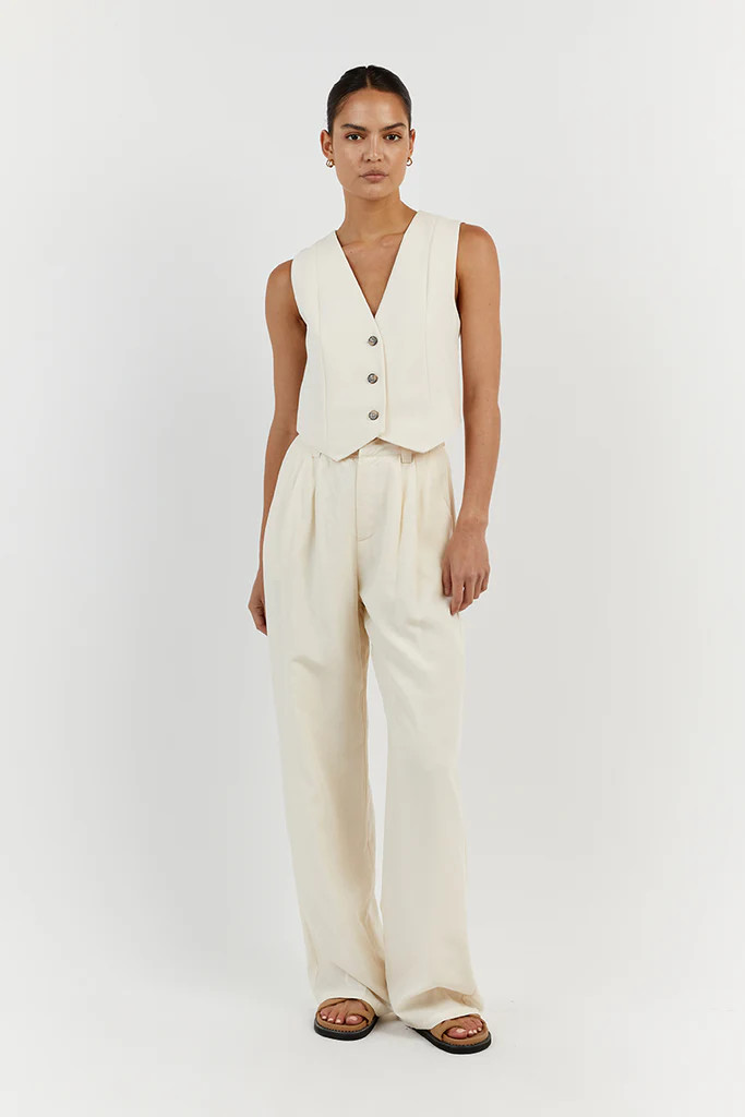 ROWAN CREAM VEST | DISSH