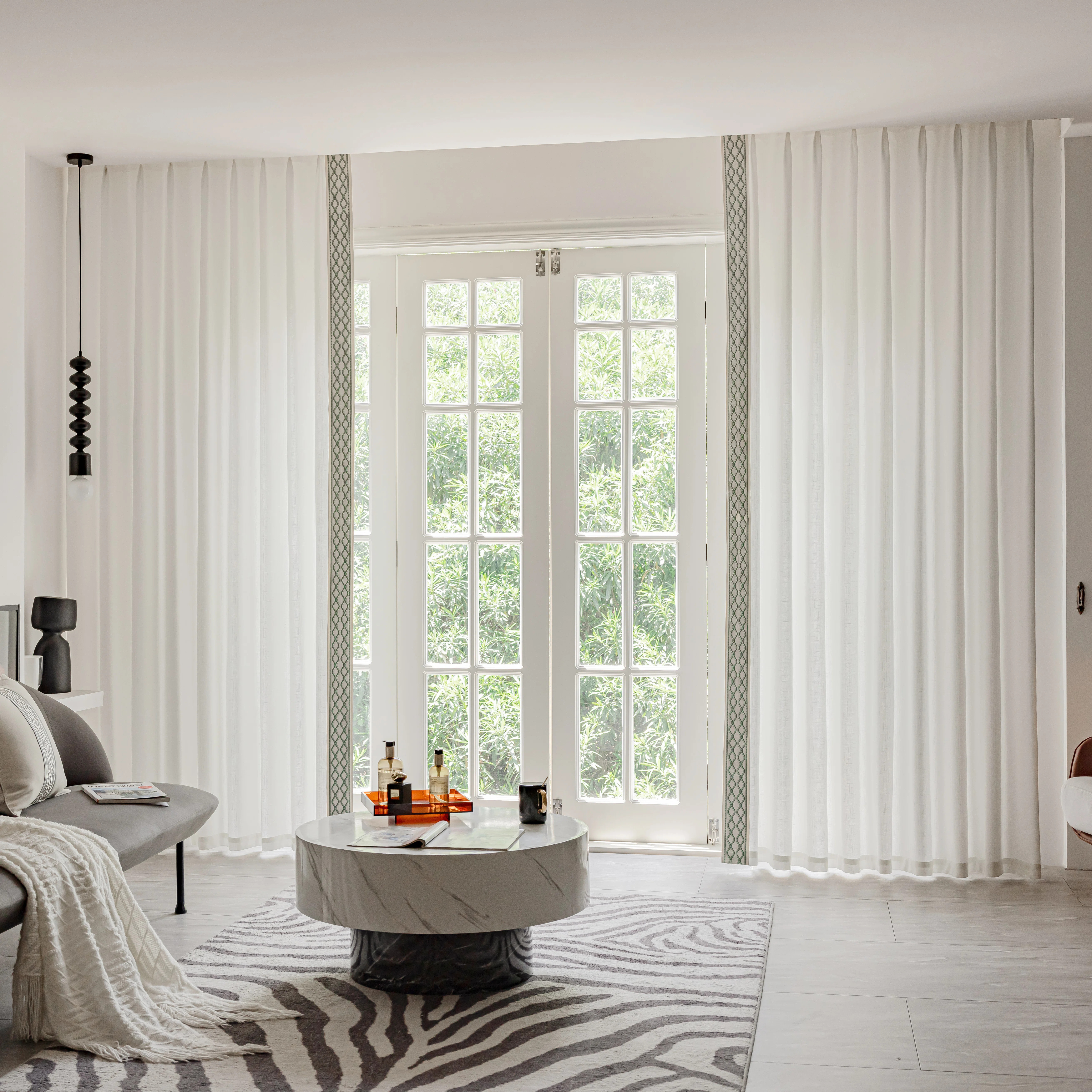 Alexia linen semi-sheer curtain pair | Wayfair North America