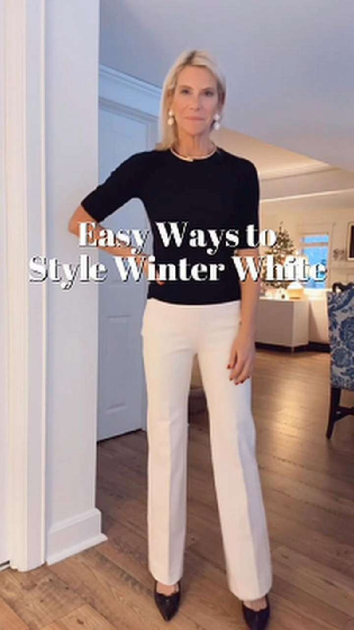 Winter white is not as hard as you think. Once you add the right white pants, everything else in your closet suddenly works. Yes, you can totally pull this off. 

 #LTKHoliday #LTKgrwm #LTKootd