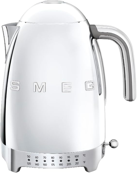 Smeg 50's Retro 7 Cup Stainless Steel Variable Temperature Electric Kettle with 7 Temperature Set... | Amazon (US)