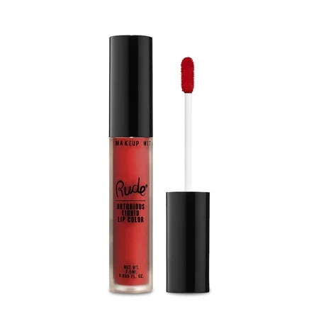 Rude Cosmetics Notorious Rich Long Liquid Lip Color - Radical Red 0.1 oz Lip Color | Walmart (US)
