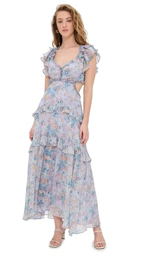 ASTR the label Women's Mable Dress, Lilac Green Floral, XL | Amazon (US)