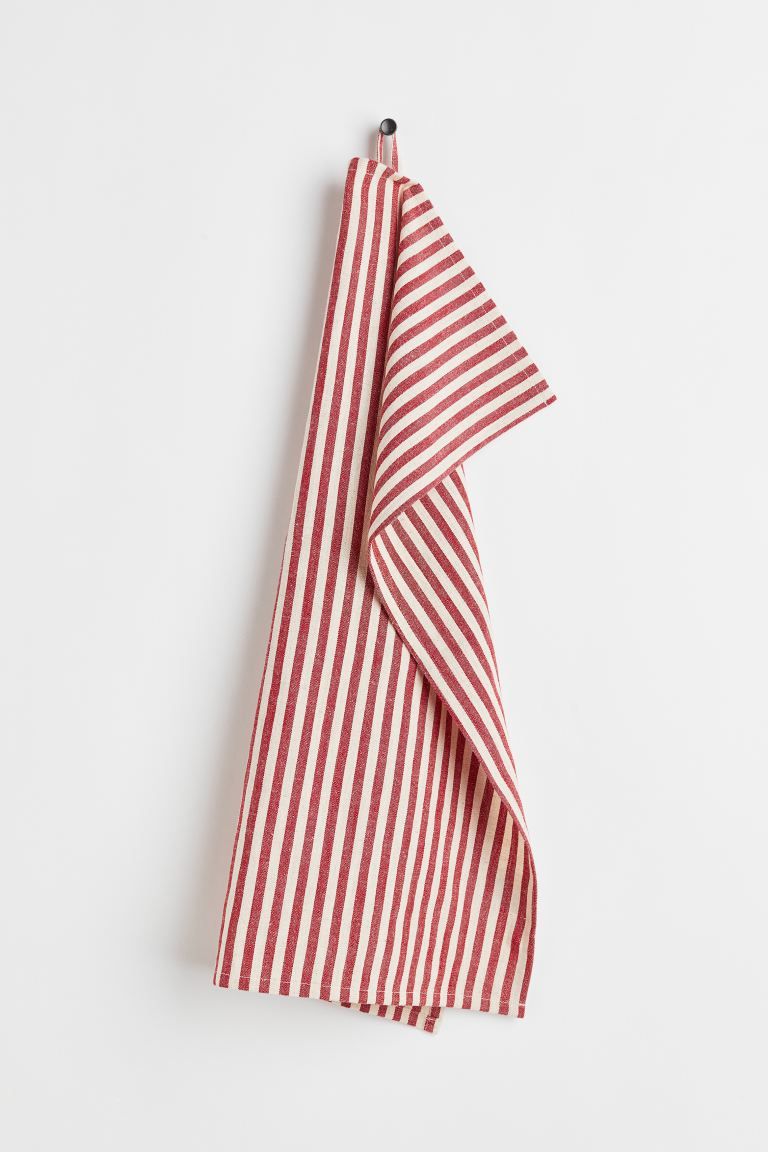 Striped Tea Towel - Red/striped - Home All | H&M US | H&M (US + CA)