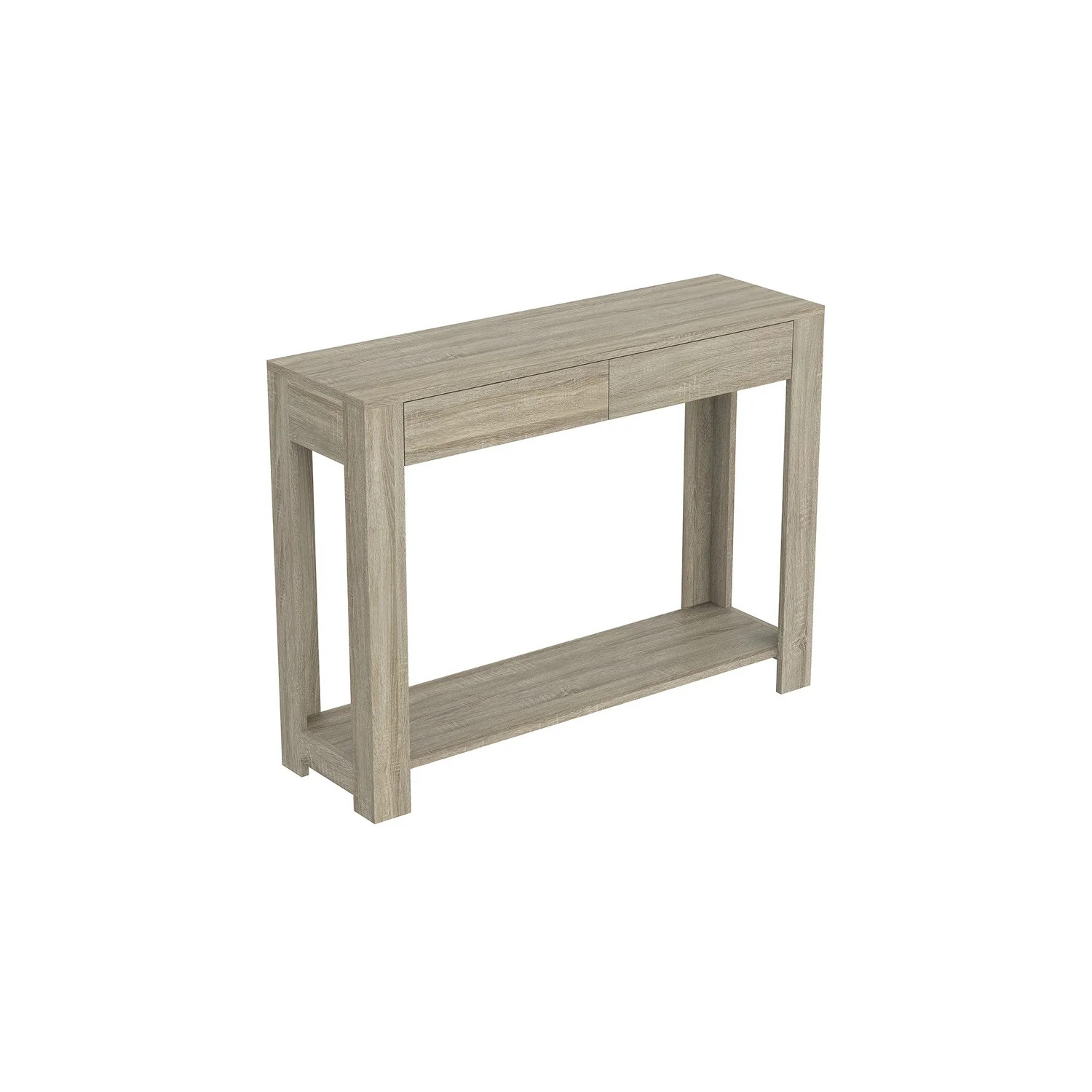 S & Co. Console Table 40L Dark Taupe 2 Drawers 1 Shelf - Walmart.com | Walmart (US)