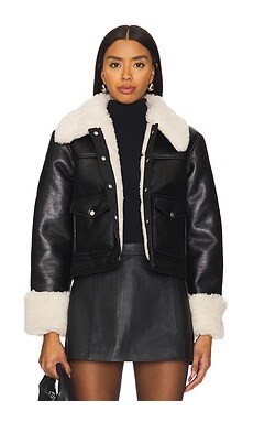 Rails Imani Jacket Ivory in Black from Revolve.com | Revolve Clothing (Global)