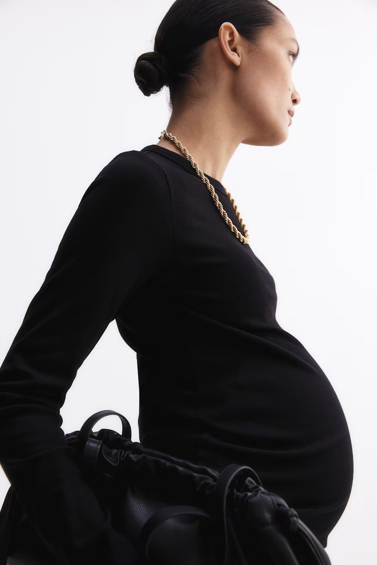 MAMA Ribbed Jersey Top | H&M (US + CA)