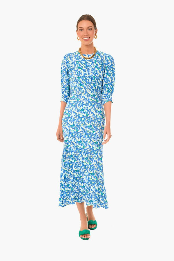 Blue Tropical Floral Lucile Dress | Tuckernuck (US)