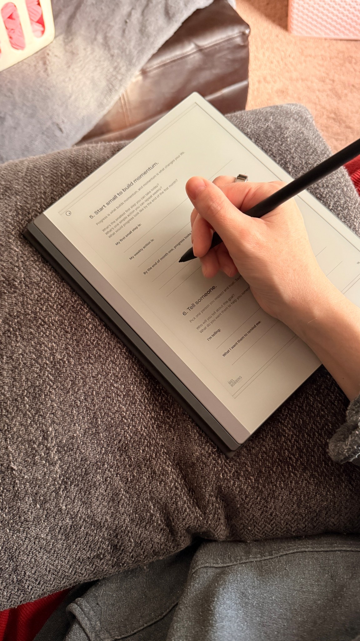 New morning ritual unlocked: notification and distraction free planning, journaling, etc. I’ve been testing a Remarkable 2 and honestly it’s been so good for calming my ADHD mind. 

#LTKmorningroutine #LTKmomlife #LTKselfcare