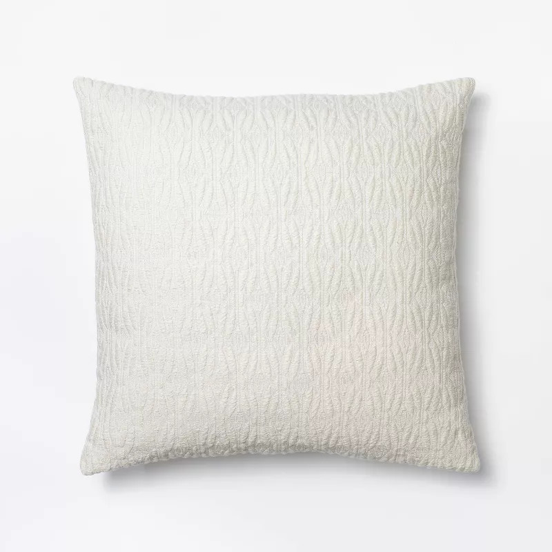 Woven Diamond Jacquard Throw Pillow Cream - Threshold™ designed with Studio McGee | Target