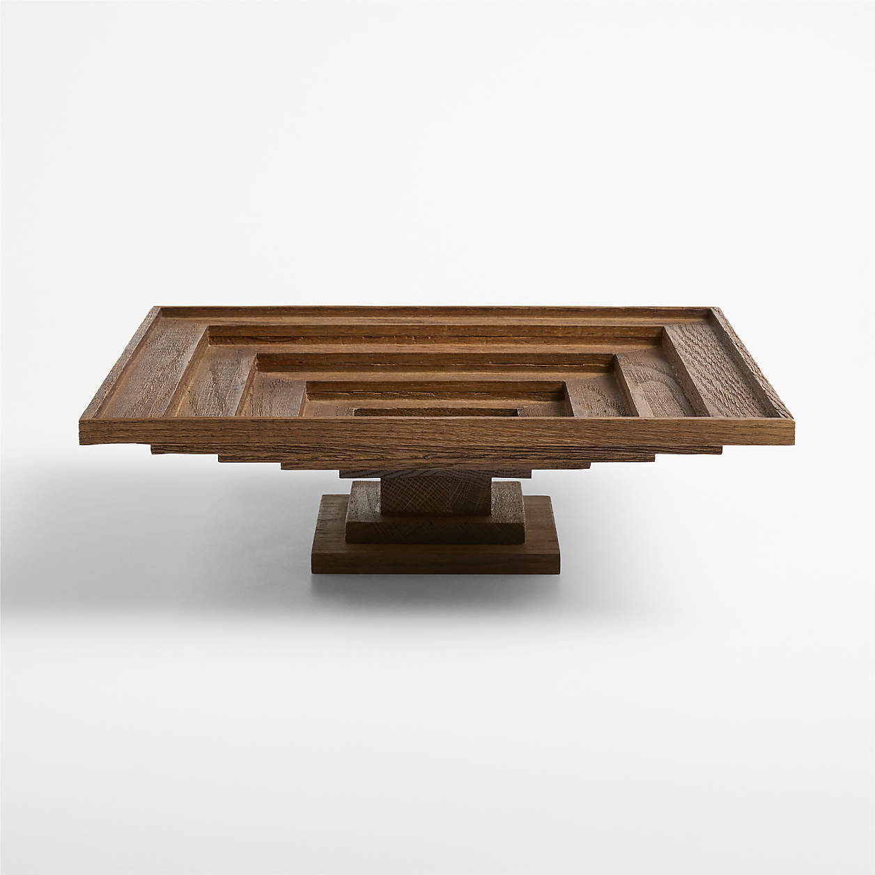 Eden Dark Oak Wooden Decorative Centerpiece Bowl | Crate & Barrel | Crate & Barrel