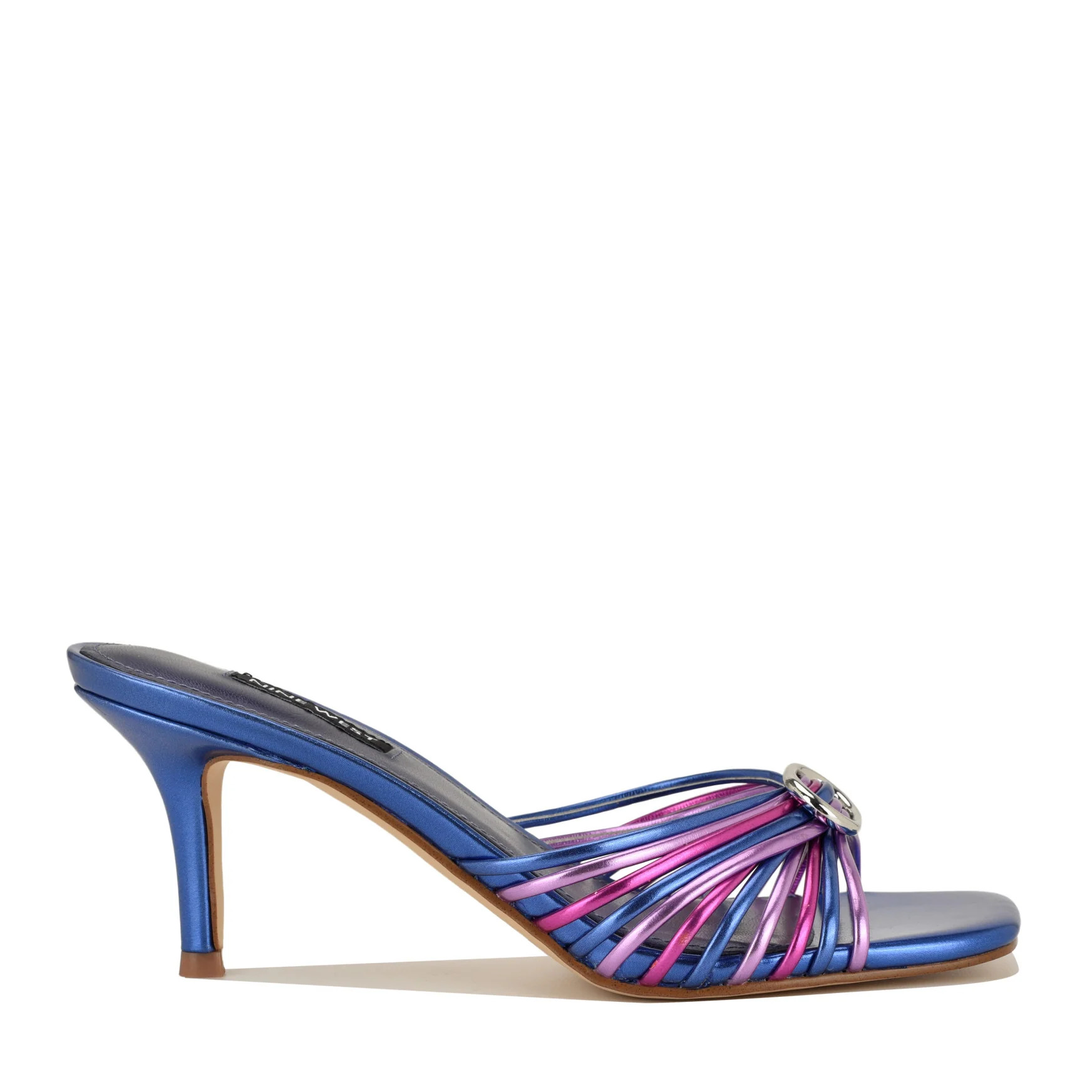 Women's Dumel Strappy Mule Sandals - Purple Multi | Nine West | Nine West (US)