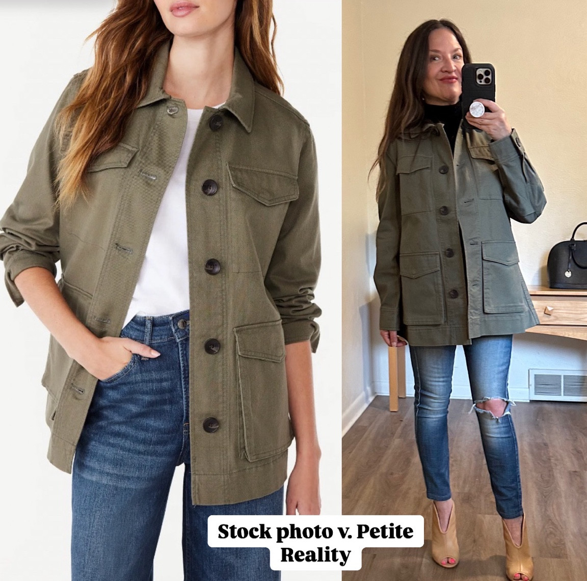 This is my “looks expensive but is under $50” fall coat series. All in XS sizing and fits me perfectly. All from Walmart. Very impressed with the fit and the quality of these jackets/coats. 

This one here is an olive green utility jacket. Size XS. I am 5‘1“ and 118 pounds. 

#agelesspetitestyle #petite #ageless #petitestyle #petitefashion #fall #coats #jackets #fallcoats #falljackets #casual #everyday #falloutfits

#LTKOver40 #LTKFindsUnder50 #LTKSeasonal