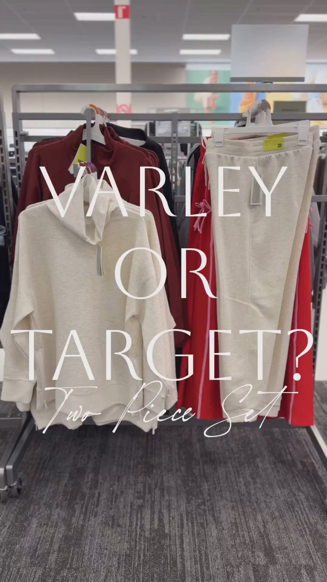 Varley or Target?🤩 Brand new two piece sets you are going to want to grab!👀 What all be lounging in all season long! This tunic sweatshirt and jogger combo is such a winner! Love the side zippers and funnel neck on the sweatshirt! Covers the bum!! Love the long length, not cropped!🙌🏻 So soft and comfy, too! And these joggers are so buttery soft! They have pockets, too! Would be super cute with a puffer vest or a wool coat for an added layer! This set feels luxe without the price tag! Mix and match the colors or go for a monochromatic look! Style together or separately! They look and feel so high end! I’m 5’7” and grabbed my true size XS in the lounge pants and the sweatshirt! Perfect for holiday travel, errands, school drop-off, lounging, everyday wear, and more! Check back for a try-on reel!🫶🏻

#LTKTravel #LTKFindsUnder50 #LTKActive