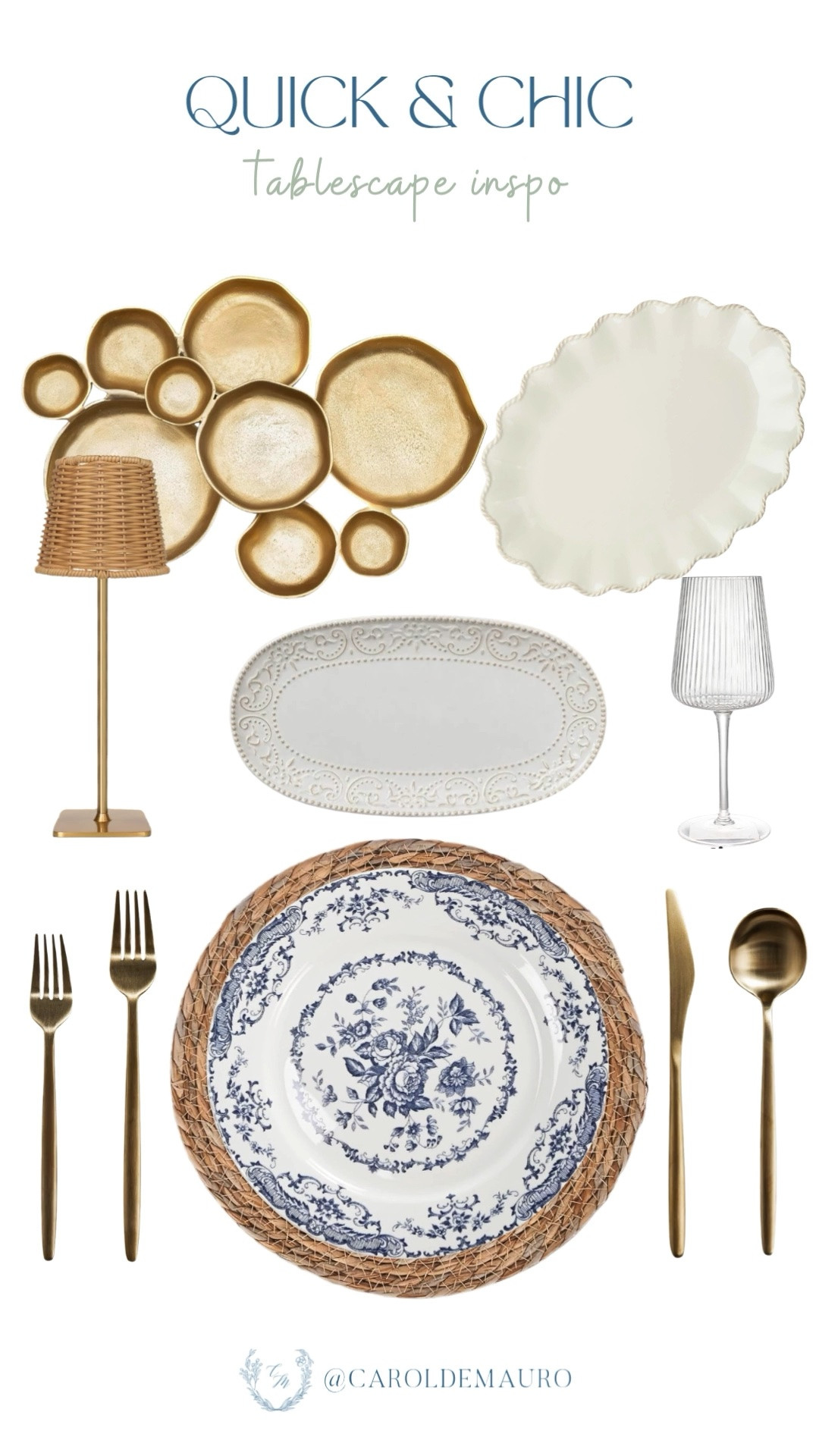 Blue, white, and gold make for the ultimate tablescape trio! These essentials prove that a few well-chosen pieces from Amazon can completely transform a meal into an experience.

summer tablescape, dinner party inspo, blue and white decor, coastal aesthetic, hosting inspo, tableware, entertaining at home, table setting

#LTKSeasonal #LTKU #LTKHome