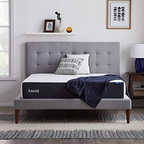 LUCID 10 Inch Gel Memory Foam Mattress-Medium Feel–Gel Infusion–CertiPUR Certified Hypoallerg... | Amazon (US)