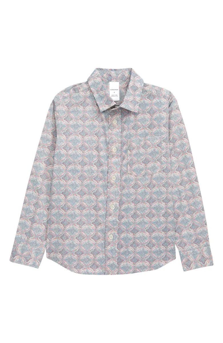 Kids' Matching Family Moments Cotton Woven Button-Up Shirt | Nordstrom