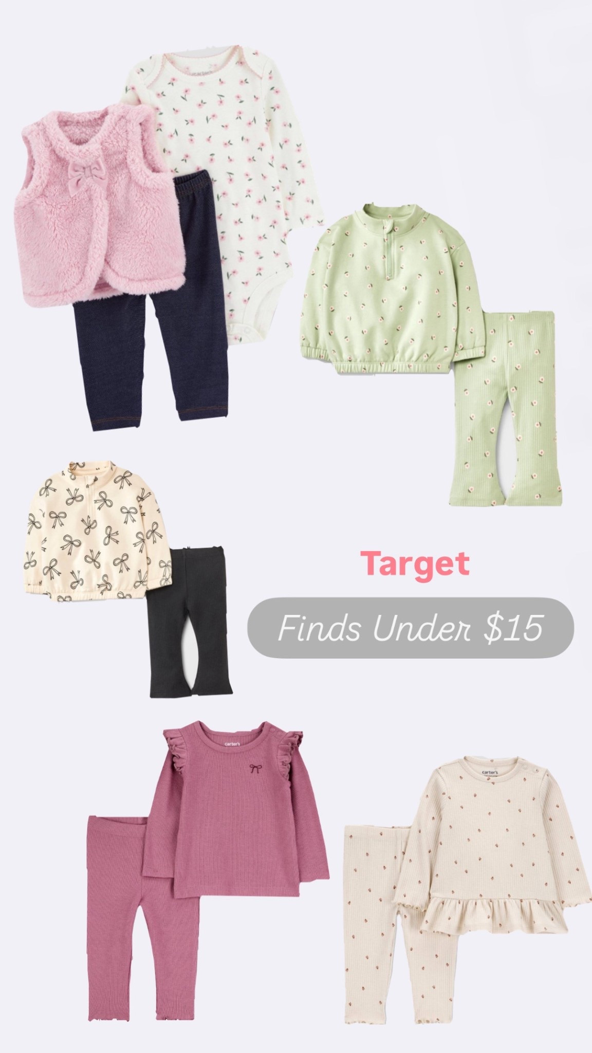 Target has the cutest sets right now for your little girls under $15  🤍

#LTKMom #Target #TargetKids #Carters #Toddler #ToddlerGirl #GirlMom #FindsUnder15 #TwoPieceSet #PriceDrop #SaleAlert

#LTKBaby #LTKKids #LTKmomlife